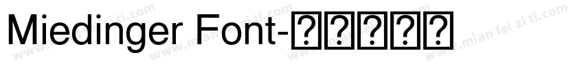 Miedinger Font字体转换